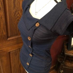 Anthropologie ‘Threads’ Faux Button Knitted Top